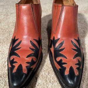 Charlie Horse women's boots, size 7 1/2 B, color: saddle and black